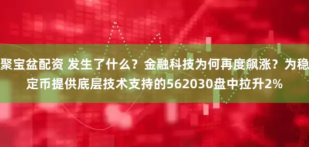 聚宝盆配资 发生了什么？金融科技为何再度飙涨？为稳定币提供底层技术支持的562030盘中拉升2%